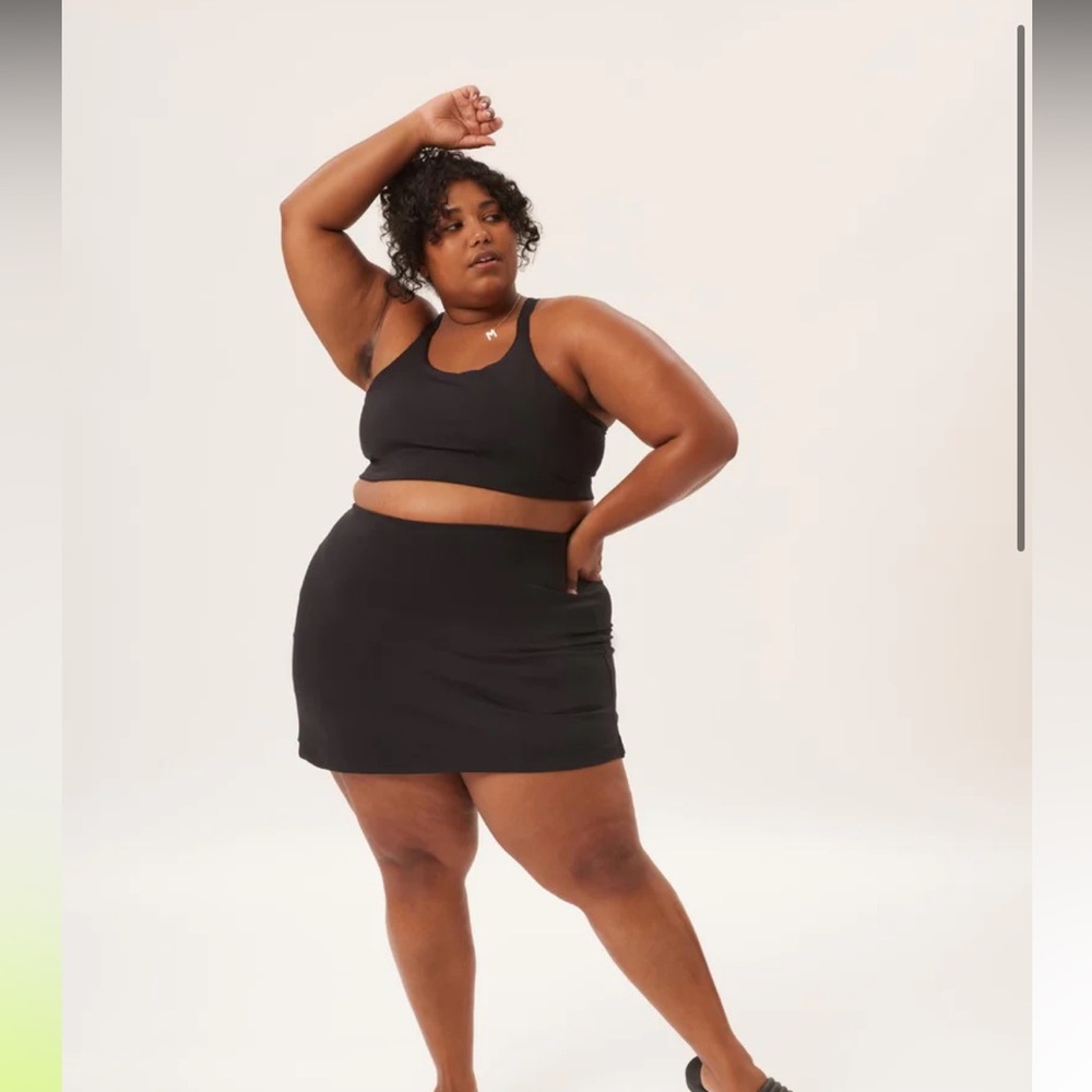 Girlfriend Collective black skirt